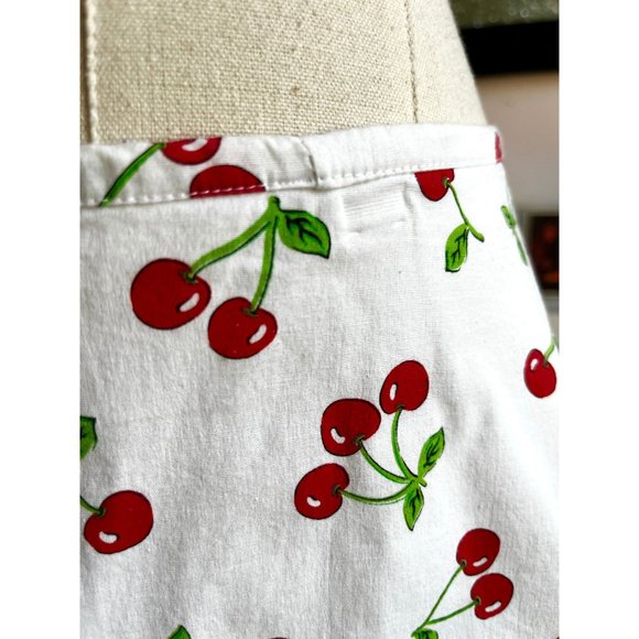 Y2K vintage mini skirt cherry print pin up 29W - Picture 3 of 7
